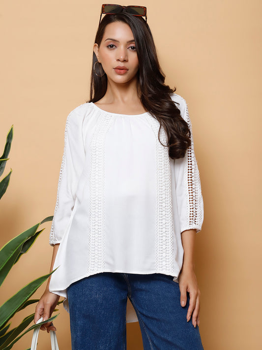 Round Neck Lace Top